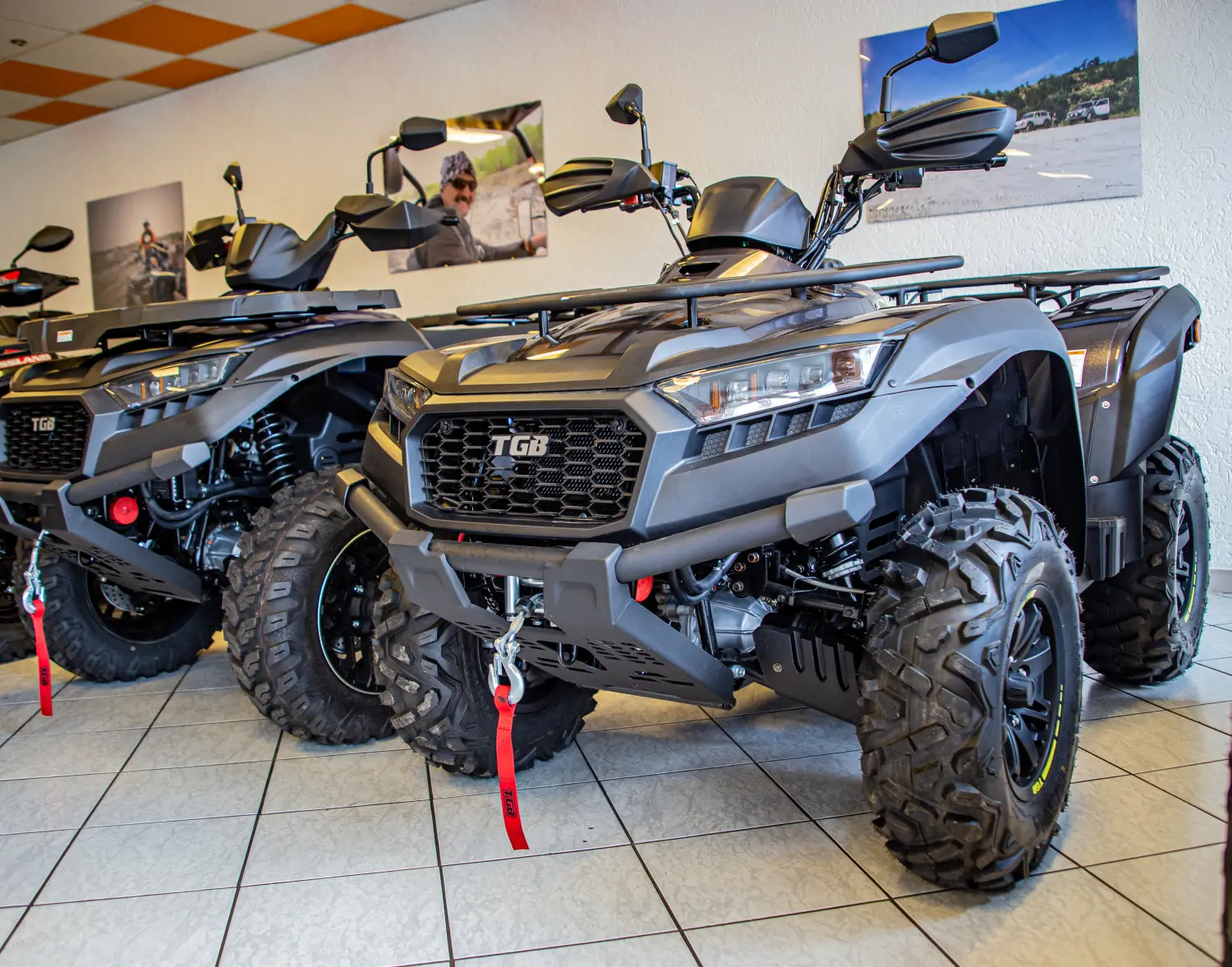 Quadfactory Beitler, Quad-Bikes im Ausstellungsraum